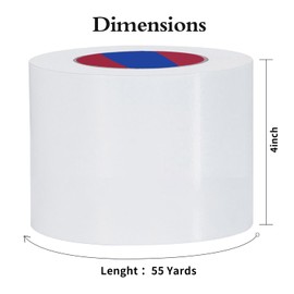 Duccinp White Duct Tape 4 Inch x 55 Yards x 10 Mil Thickness Heavy Duty, No Residue, Tear by Hand & Waterproof Duct Tape,Great for Packaging, Home Use, DIY, Projects and Repairs