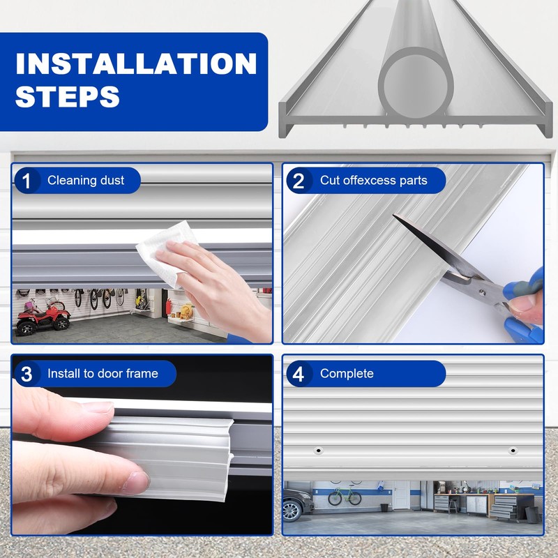 DGSL Garage Door Seals Bottom Rubber Weather Stripping Sealing Strip
