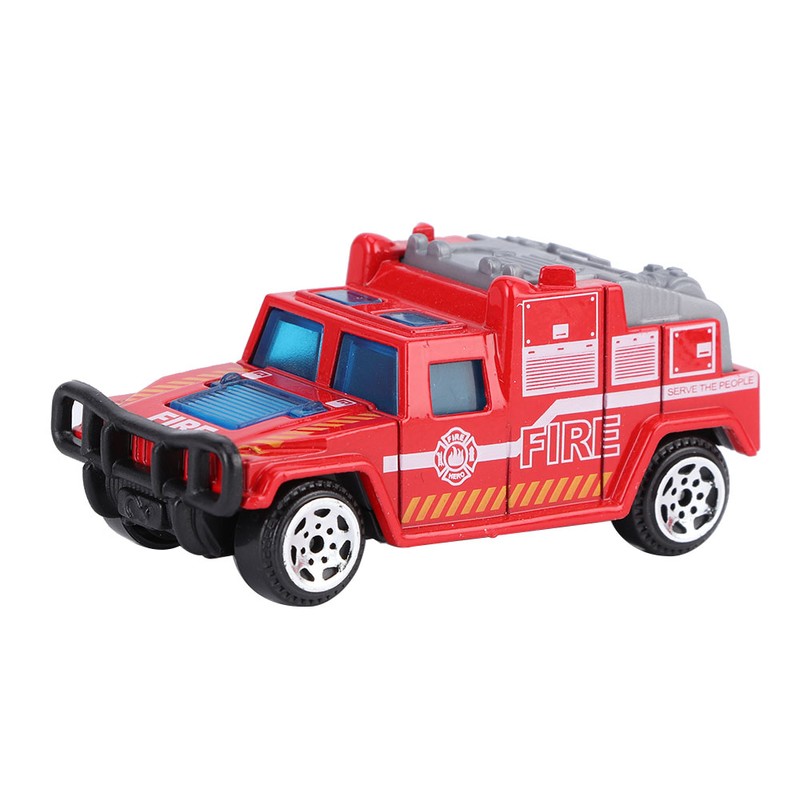 6pcs 1:64 Engineering Car Model Alloy Simulation Vehicle Car Model