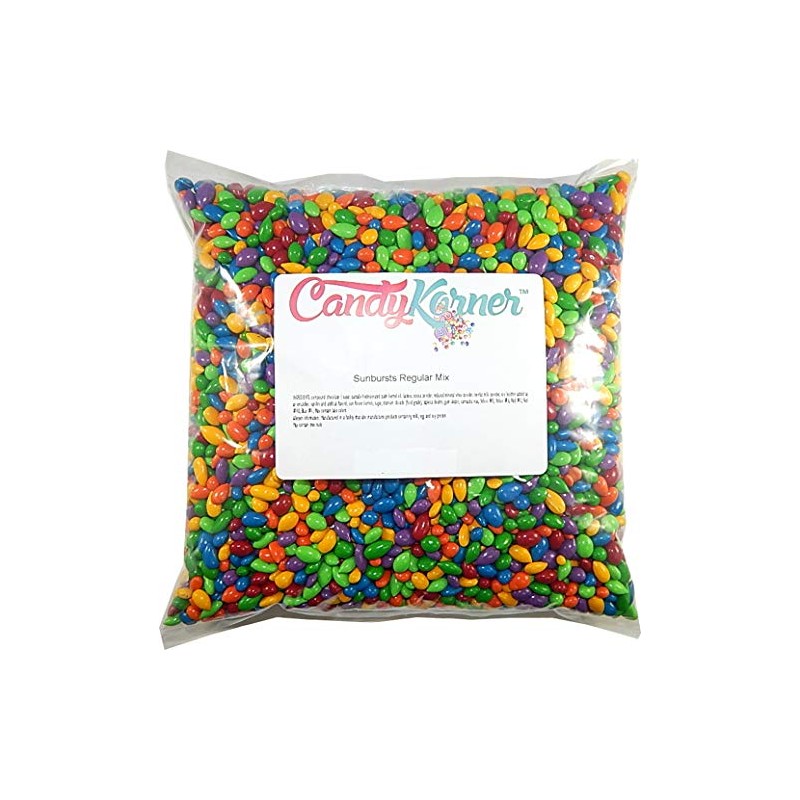 CandyKorner® Sunbursts - Rainbow Colored Chocolate Covered Sunflower Seeds 1