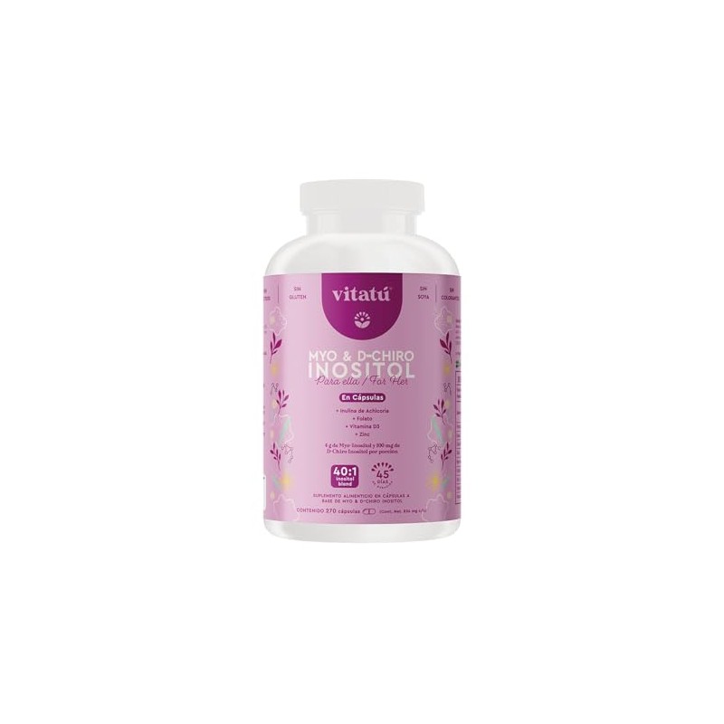 Vitatú Myo Inositol Chiro Relación Folato Vitamina Zinc Suplemento Alimenticio