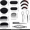 Hair Bump Sponge Volume Bases Set, 16Pcs Sponge Volume Hair
