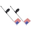 2PCS Solar Powered Garden Light Flag Lawn Stake Lamp for
