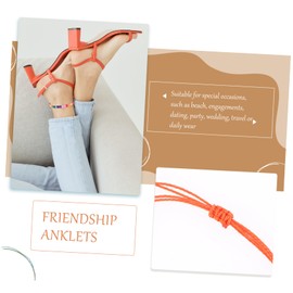 OATIPHO 6pcs Adjustable Bohemian Anklets for Women Beach Jewelry Comfortable and Lightweight Ankle Bracelets for Daily Wear and Special Occasions