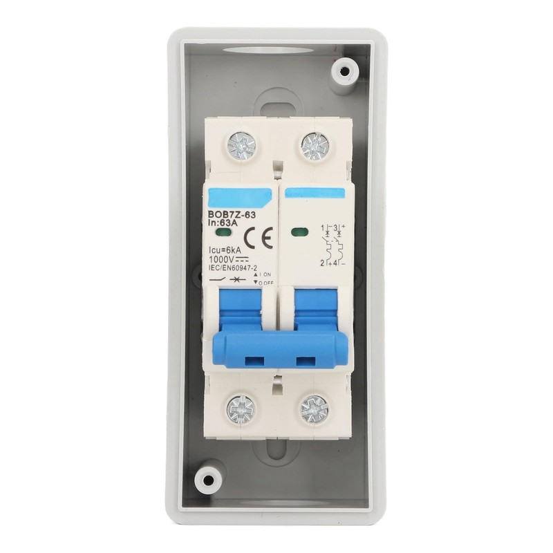 MEKOTRIN DC Circuit Breaker Solar Isolator Switch 63A 1000V -