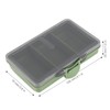 Alomejor Fishing Tackle Box 2Pcs Multiple Compartments Box Organizer for