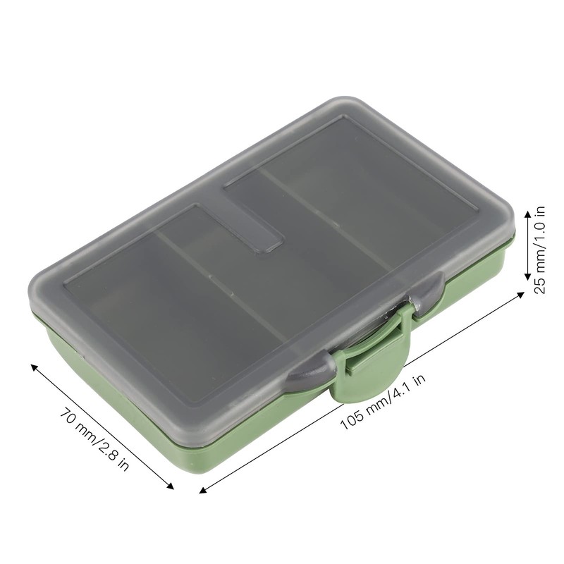 Alomejor Fishing Tackle Box 2Pcs Multiple Compartments Box Organizer for