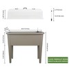 Dexceder 13.2 Gallon Self Watering Raised Garden Bed with Ventilation