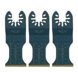 3 x TopsTools FA35ACT_3 Quick Change Heavy Metal Blades Compatible with Dewalt Bosch Fein (Not StarLock) Makita Milwaukee Parkside Ryobi Worx (Quick Change) Multifunction Tool Accessories