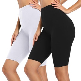 LIGHTBACK Women's Slip Shorts High Waist Stretchy Yoga Pants Under Dress Shorts Anti Chafing Short Leggings