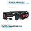 Buckle Down Plastic Clip Collar - BD Argyle Black/Red/Gray -
