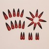 IMRAIN Stiletto Press on Nails Long Fake Nails Glossy Glue