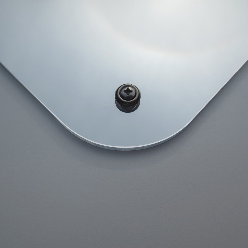 GLOSSY GALLERY Rectangle Shatterproof Acrylic Safety Mirror with Rounded Corners