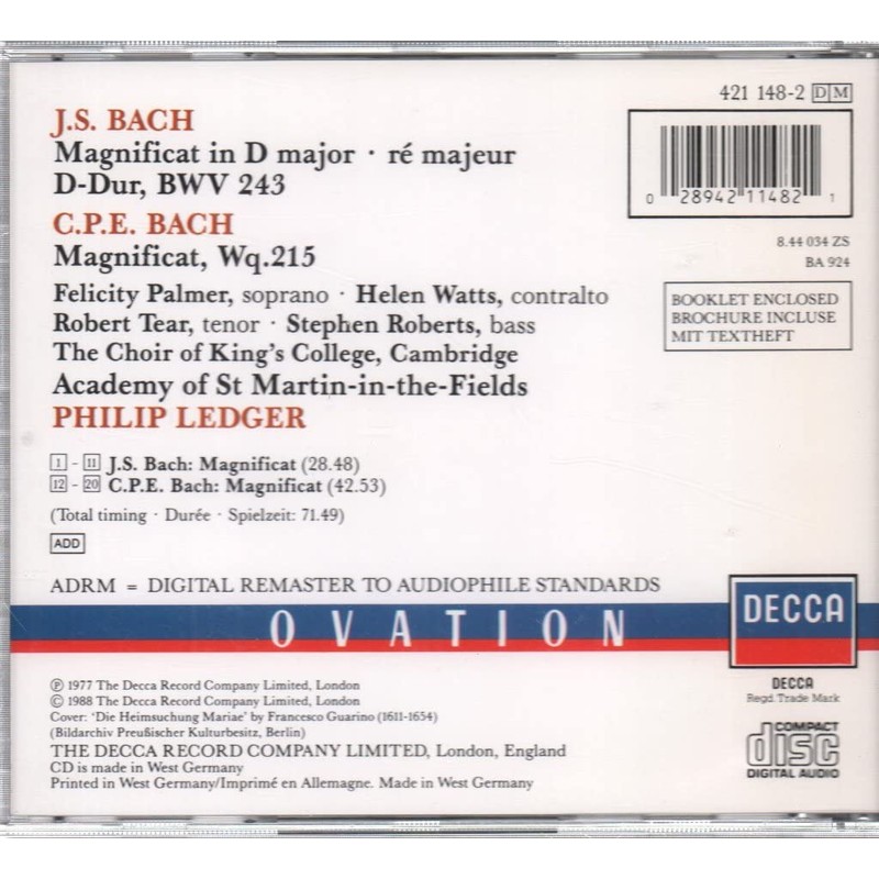 Magnificat Bwv 243/Magnificat