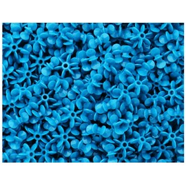 BeadTin Dark Turquoise Opaque 10mm Sunburst Plastic Craft Beads (450pcs)