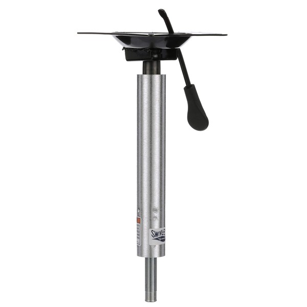 Attwood SP-3004 Lock’N-Pin ¾-inch Pin Post, Height Adjustable 14-17 Inches, Power Pedestal, 1.77-Inch Diameter, with Seat Mount