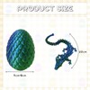 Eymobad 3D Printed Dragon Egg, Mysterious Dragon Toy, Realistic, 3D