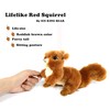 Reaistic Red Squirrel Stuffed Animal Plush Toy 6 Inches