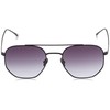 Lacoste L210S Square Sunglasses, Black Matte/Grey Gradient, 54 mm