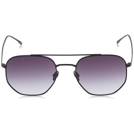 Lacoste L210S Square Sunglasses, Black Matte/Grey Gradient, 54 mm