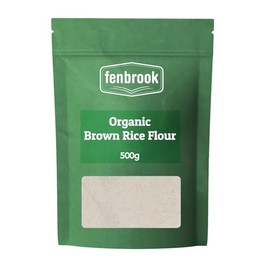 Organic Brown Rice Flour 500g | Certified Organic by Fenbrook Organic
