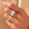 Klyxosh 3 Pack 18K Gold Plated/Silver Stacking Rings for Smart