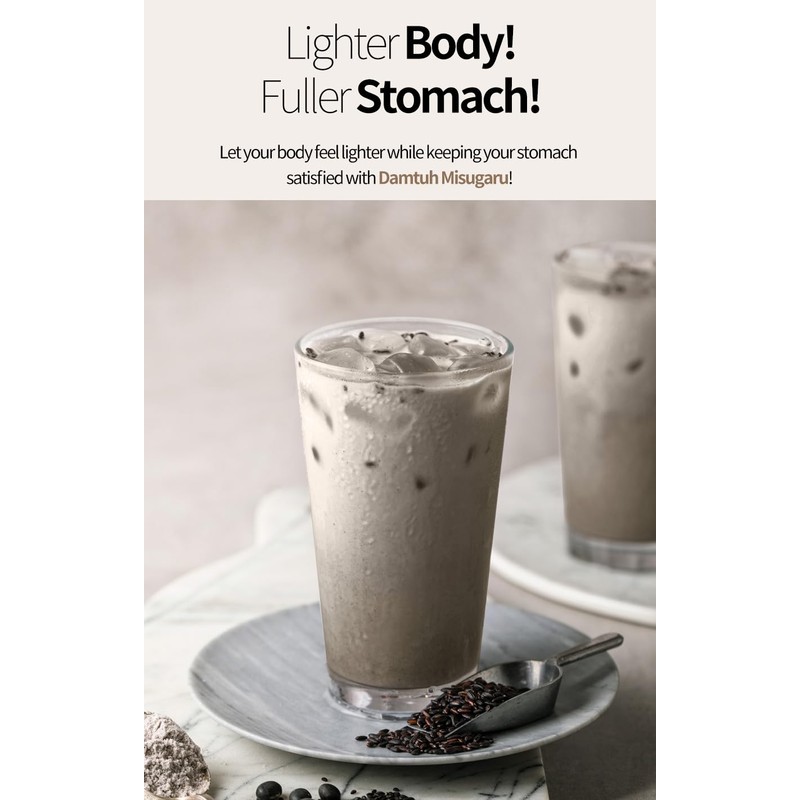 Damtuh Black Multigrain Misugaru Traditional Korean Meal Replacement Powder Drink