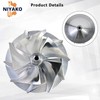 Niyako Wicked Turbo Billet Compressor Wheel Replacement# 𝐖𝐖𝟑𝟖 Fit 1994-2003