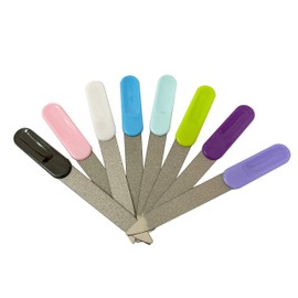 Cafurty 8 PCS Nail Files, Double Sided Emery Boards Nail File Tools Stainless Steel Manicure Pedicure Tools Files - Metal Nail File Men Filer for Shaping and Smoothing Finger and Toenails