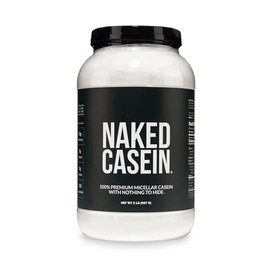 NAKED Casein - 100% Micellar Casein Protein - Only 1 Ingredient, Zero Carb, NSF Certified, GMO-Free, Gluten Free, Soy Free, Preservative Free - 30 Ser