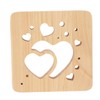 Wooden 3D LED Light Valentine's Day Hollow Hearts Shape Style