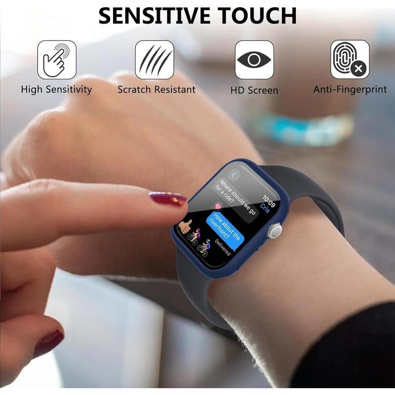 8 Pack Case for Watch Series 10 46mm with Tempered