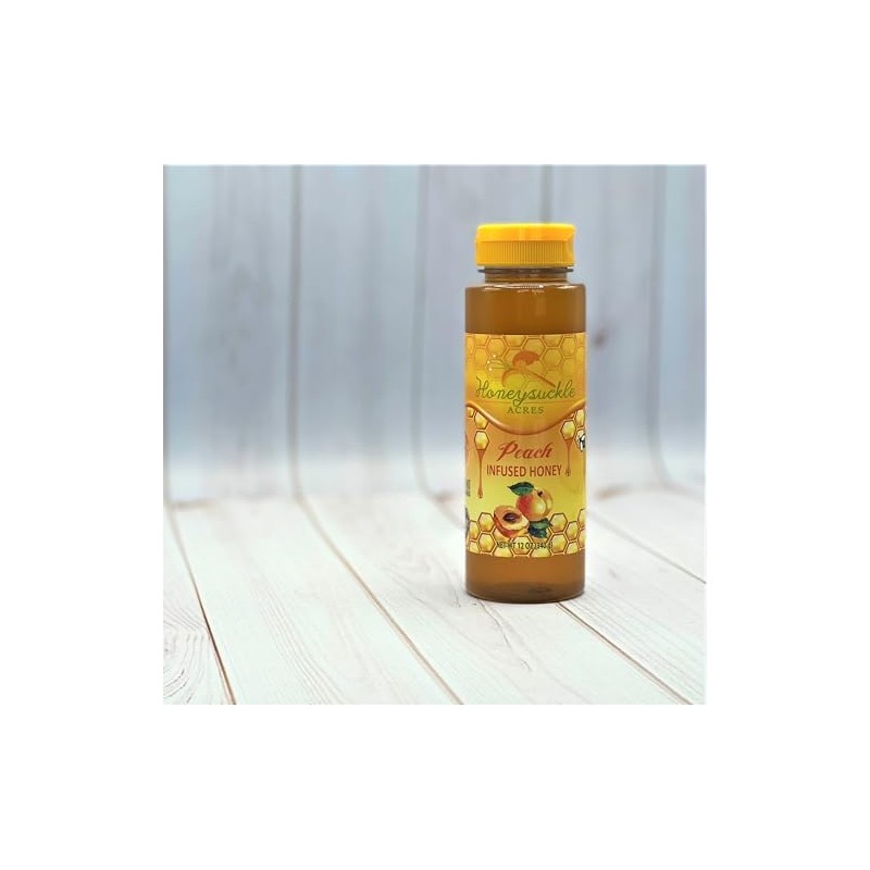 Peach Honey - Organically Flavored - Squeeze Bottle (Net Wt