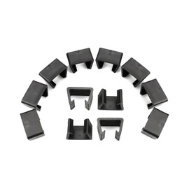 Hyakoz Rattan Furniture Connectors Garden Furniture Connector Clips Polyrattan Furniture Clips for Patio Furniture Outdoor Couch Black Connection Clips 12 Pieces