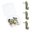 QUARKZMAN 10 Pcs Push Pin Picture Hooks, Zinc Alloy Picture