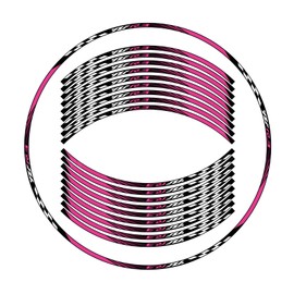 Awonderful Motorcycle Reflective Wheel Stripes kit, Vinyl Wheel Rim Stickers Compatible with Yamaha YZF R3 2013-2024 (Watermelon Red)