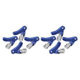 Multibros 8 x fastening straps with metal buckle, 40 cm lashing straps for bicycle carriers and luggage, robust textile straps made of polyester, easy to install