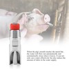 Chazcool 5Pcs Pig Water Nipple, Automatic Pig Nipple Drinker Feeder