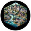 Little Falls Minnesota Travel Destination Travel Destination Souvenir Coaster Paper 4 Pack
