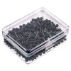 500 Pack Map Push Pins Bulk 1/8 Inch Black Map
