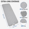 Extra Long Non-Slip Bathtub Mat with Suction Cups, 40 x