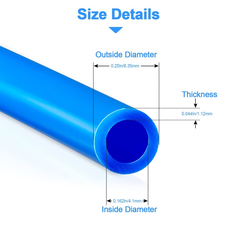 PURENAT 20FT 1/4 Inch O.D.RO Water Tubing,NSF Certified Pipe for