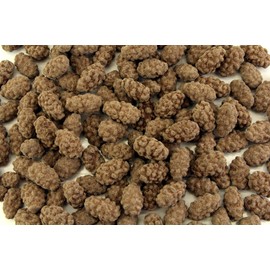 Planet Sweets Dark Chocolate Coated Turbinado Almonds - 8 Ounce - Covered Nuts Crunchy Snack Treat Bulk Candy