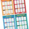 Sumbox Educational Math Poster Pack of 4 Multiplication Subtraction Division