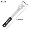 Oumers Bike Pedal Wrench, Bicycle Pedal Removal Spanner with Extra