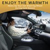 VaygWay Car Heated Steering Wheel Cover - 12v Black Soft