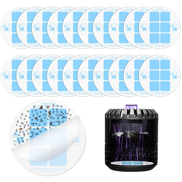 Qualirey 20 Pack Replacement Glue Cards, Compatible with DynaTrap DT152/DynaTrap