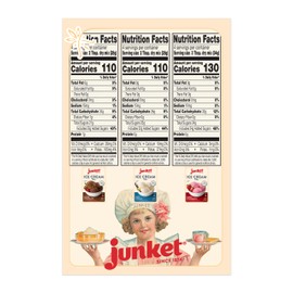 Junket Ice Cream Mix Bundle - 4 Vanilla, 4 Chocolate, 4 Strawberry (12 Total)