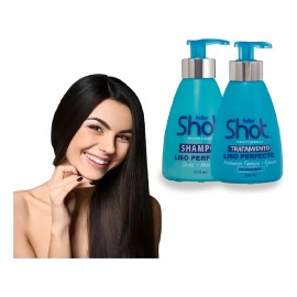 Kit Shampoo Y Tratamiento Keratina Liso Perfecto Kolor Shot