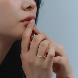 [D.Silver] Silver 925 Seated Twist Ring Silver S (No. 11) / [D.Silver] 실버925 시티드 트위스트 반지 실버  S(11호)